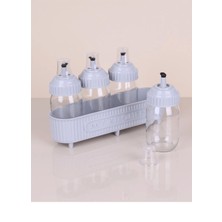 Dörtlü Cam Yağlık Seti 370CC -3384