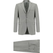 Kiğılı 6 Drop Regular Fit Standart Kesim Ekose Takım Elbise