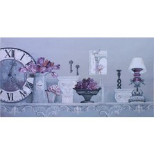 Belıeve Beyaz Düş Jakarlı Dokuma Goblen Dekoratif  Çerçevesiz Pano Tablo 70*140