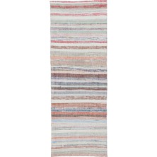 Bespoky 100x278 cm Bej Klasik Yün Halı | Yolluk Koridor Mutfak Halısı | %100 Doğal Yün El Yapımı El Dokuma | UNİQUE-31748