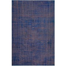 Bespoky 186x286 cm Çok Renkli Mavi Eskitme Vintage Soyut Halı | Salon Yatak Odası Halısı | UNİQUE-23615