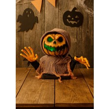 Cadılar Bayramı Hayalet Balkabağı Hareketli Müzikli Halloween Masa Üstü Parti Dekoru