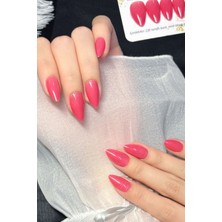 Kısa Badem 24 Adet Takma Tırnak Seti W1605