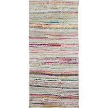 Bespoky 138x296 cm El Dokuma Bej Yün Halı | El Yapımı Klasik Salon Halısı | %100 Doğal Yün | UNİQUE-32399