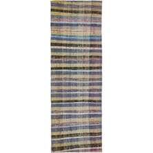 Bespoky 086x252 cm El Dokuma Çok Renkli Yün Halı | El Yapımı Klasik Salon Halısı | %100 Doğal Yün | UNİQUE-37268