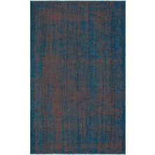 Kavala Kırmızı Göbekli Yün Modern Desenli Yün Hav Toz Vermez Leke Tutmayan Salon Yolluk Mutfak El Dokuma Halı