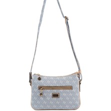 Silver & Polo Silver Polo Mavi - Ten Monogram Kadın Çapraz Çanta SP818
