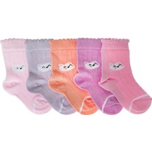 Hellobaby Kız Bebek 5'li Soket Çorap Renkli