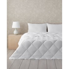 English Home Plain Mikrofiber Tek Kişilik Yastık Yorgan Takımı 155x215 cm Beyaz