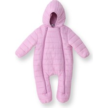 Hellobaby Kız Bebek Astronot Tulum Fermuarlı Bisiklet Yaka Uzun Kol Lastikli Paça