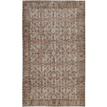 Bespoky 165x286 cm Bej Klasik Yün Halı | Salon Yatak Odası Halısı | %100 Doğal Yün El Yapımı El Dokuma | UNİQUE-8385