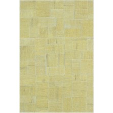 Bespoky 130x196 cm Bej Yama İşi Modern Geometrik Halı | Salon Yatak Odası Halısı | UNİQUE-29459