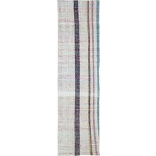 Bespoky 078x290 cm El Dokuma Bej Yün Halı | El Yapımı Klasik Salon Halısı | %100 Doğal Yün | UNİQUE-32636