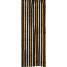 Teselya Beyaz Çiçekli Yün Modern Desenli Yün Hav Toz Vermez Leke Tutmayan Salon Yolluk Mutfak El Dokuma Halı