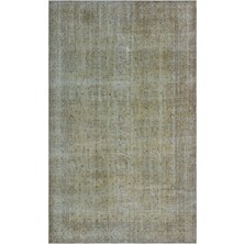Bespoky 169x280 cm Gri Bej Eskitme Vintage Soyut Halı | Salon Yatak Odası Halısı | UNİQUE-28041