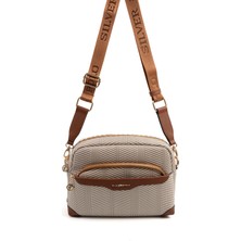 Silver & Polo Kadın Bej - Taba SP1201 Çapraz Çanta 26 cm Genişlik, 20 cm Yükseklik, 10 cm Derinlik