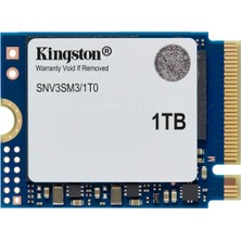 Kingston Nv3 1tb M.2 2230 Pcıe 4.0 Nvme SSD Up To 6000MB/S SSD - SNV3SM3/1T0