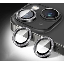 Iphone 13 /13 Mini Uyumlu Alüminyum Alaşım Işıldayan Sim Kamera Lens Koruyucu(2'li Set)