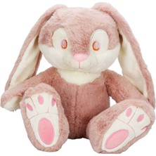 Sevimli Peluş Tavşan 35 cm - Koyu Pembe