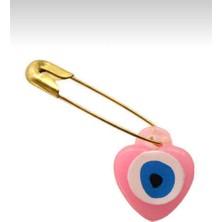 Kalpli Nazar Boncuğu Çengelli Iğneli, Mevlid, Çeyiz, Bohça Için Nazar Boncuğu 100 Adet Pembe