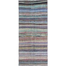 Bespoky 132x290 cm Çok Renkli Klasik Yün Halı | Salon Yatak Odası Halısı | %100 Doğal Yün El Yapımı El Dokuma | UNİQUE-31708