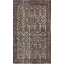 Bespoky 154x275 cm Kırmızı Klasik Yün Halı | Salon Yatak Odası Halısı | %100 Doğal Yün El Yapımı El Dokuma | UNİQUE-8563