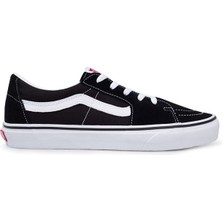 Vans Siyah Ua Sk8-Low Unisex Sneaker Düz Tabanlı Erkek Ayakkabı Günlük Kullanıma Uygun Konforlu Tasarım