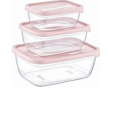 3'lü Saklama Kabı Karizma Dikdörtgen -ÇNK2164