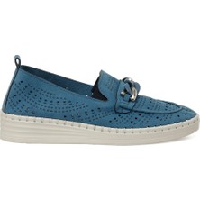 Polaris 166781.Z5FX Mavi Kadın Loafer