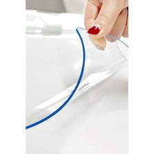 Decorekor 1.4 mm Net Kalınlık Şeffaf Kalın Pvc Masa Koruyucu Mika Masa Örtüsü