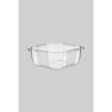 Kare Şeffaf Badya 1 Adet 4 No -E164