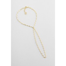 So CHIC Minimalist 18 Ayar Sarı Altın Kaplama 21 Cm Gümüş Şahmeran