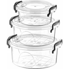 Bonny Box 3'lü Yuvarlak Saklama Kabı -82112