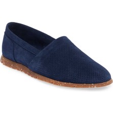 Tergan  Mavi Hakiki Süet Deri Erkek Loafer - E24I1AY56589-F60