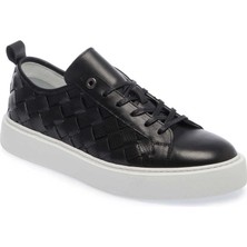 Tergan  Siyah Hakiki Deri Erkek Sneaker - E24I1AY56702-C1U