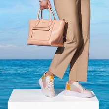 Tergan Bej Hakiki Deri Kadın Sneaker - K24I1AY67306-A25
