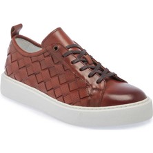 Tergan  Taba Hakiki Deri Erkek Sneaker - E24I1AY56702-X12