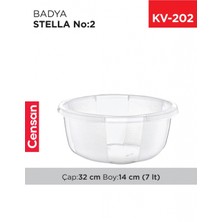 Yuvarlak Şeffaf Badya 1 Adet 2 No -E174