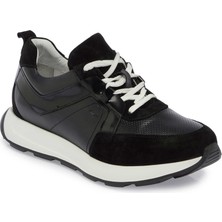 Tergan Siyah Hakiki Deri Erkek Sneaker - E24I1AY56815-A23
