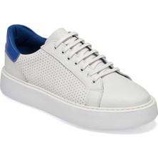 Tergan  Beyaz Hakiki Deri Erkek Sneaker - E24I1AY56811-C73