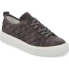 Tergan Gri Hakiki Süet Deri Erkek Sneaker - E24I1AY56702-C11