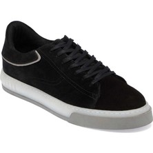 Tergan  Siyah Hakiki Süet Deri Erkek Sneaker - E24I1AY56848-A01