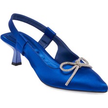 Tergan  Mavi Tekstil Kadın Stiletto - K24I1AY67330-M11
