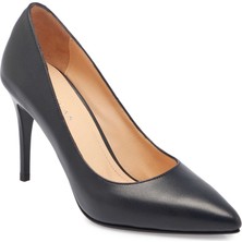 Tergan  Lacivert Hakiki Deri Kadın Stiletto - K24S1AY67599-A31