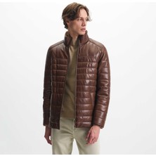 Tergan Four Season Taba Deri Erkek Deri Mont - E24KDM310582-Q8G