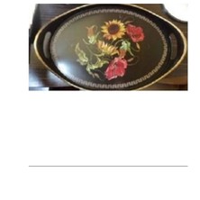 Oval Hira Desenli Sunum Tepsisi -İSR-5723