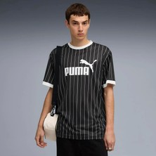Puma Erkek Siyah Puma Ess Striped Jersey Siyah Erkek Forma
