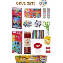 Kreş Anasınıfı Anaokulu Okul Kırtasiye Seti Okula Dönüş Seti 16 Parça Okul Seti - Fatih Marka