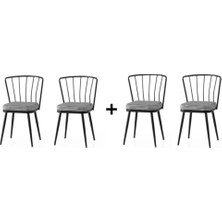 Eshome Mutfak- Cafe -Bahçe Sandalyesi 4 Lü Set