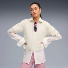 Puma Kadın  Puma Puma Class Relaxed Polo Tee Krem Kadın Polo T-Shirt